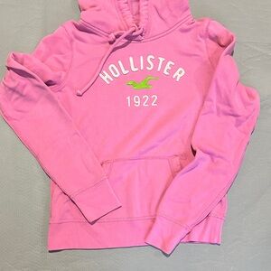 Hollister Bright Pink Hoodie with Logo